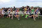Junior Girls 2024 English Schools Cross Country Champs., Pontefract, March 16th.  Photo: David T. Hewitson/Sports for All Pics